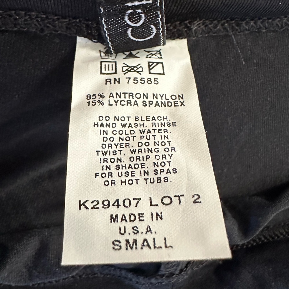 Calvin Klein Swimwear Low Rise Black Pants Cover up, Size S - Picture 3 of 6